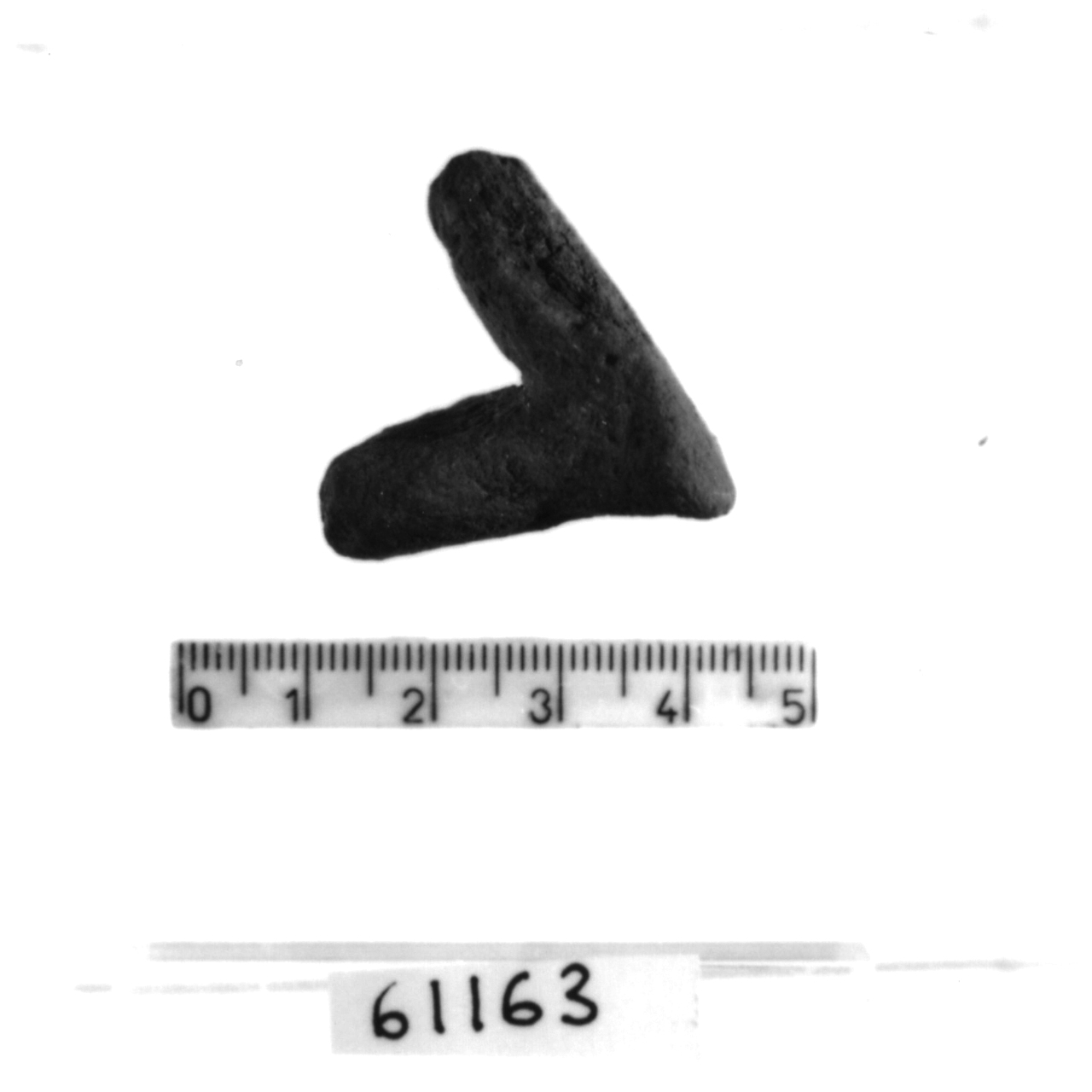 ansa a gomito/ frammento (Bronzo antico)