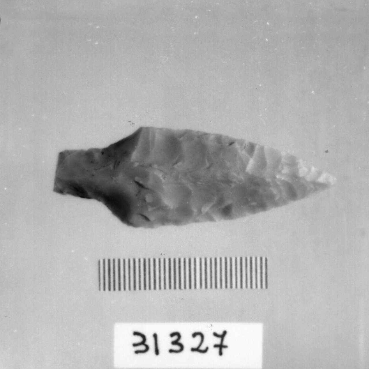 punta foliata a doppio cran (Eneolitico)