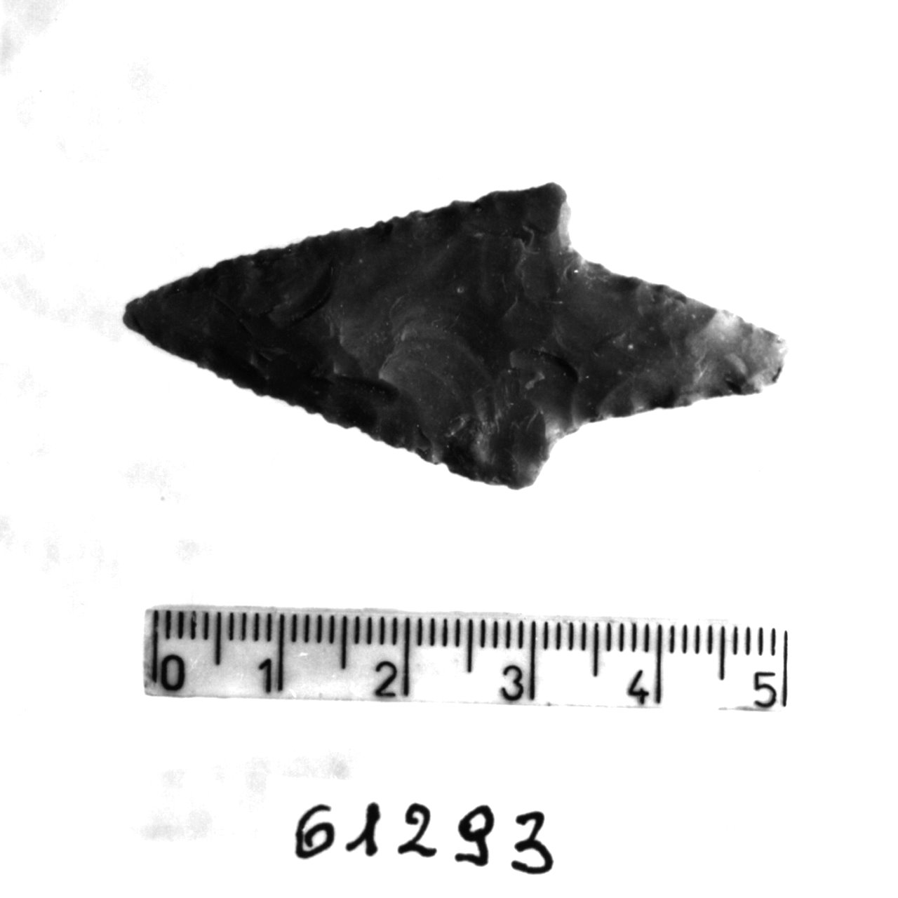 punta a doppio cran a ritocco denticolato (Eneolitico)