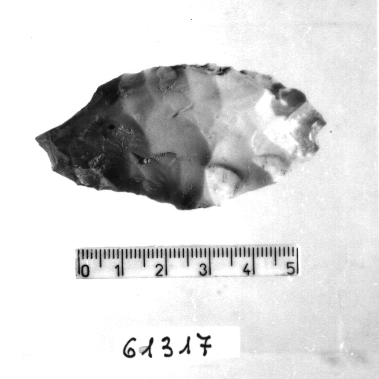bulino su ritocco laterale a stacco laterale - tecnica campignana (Eneolitico)