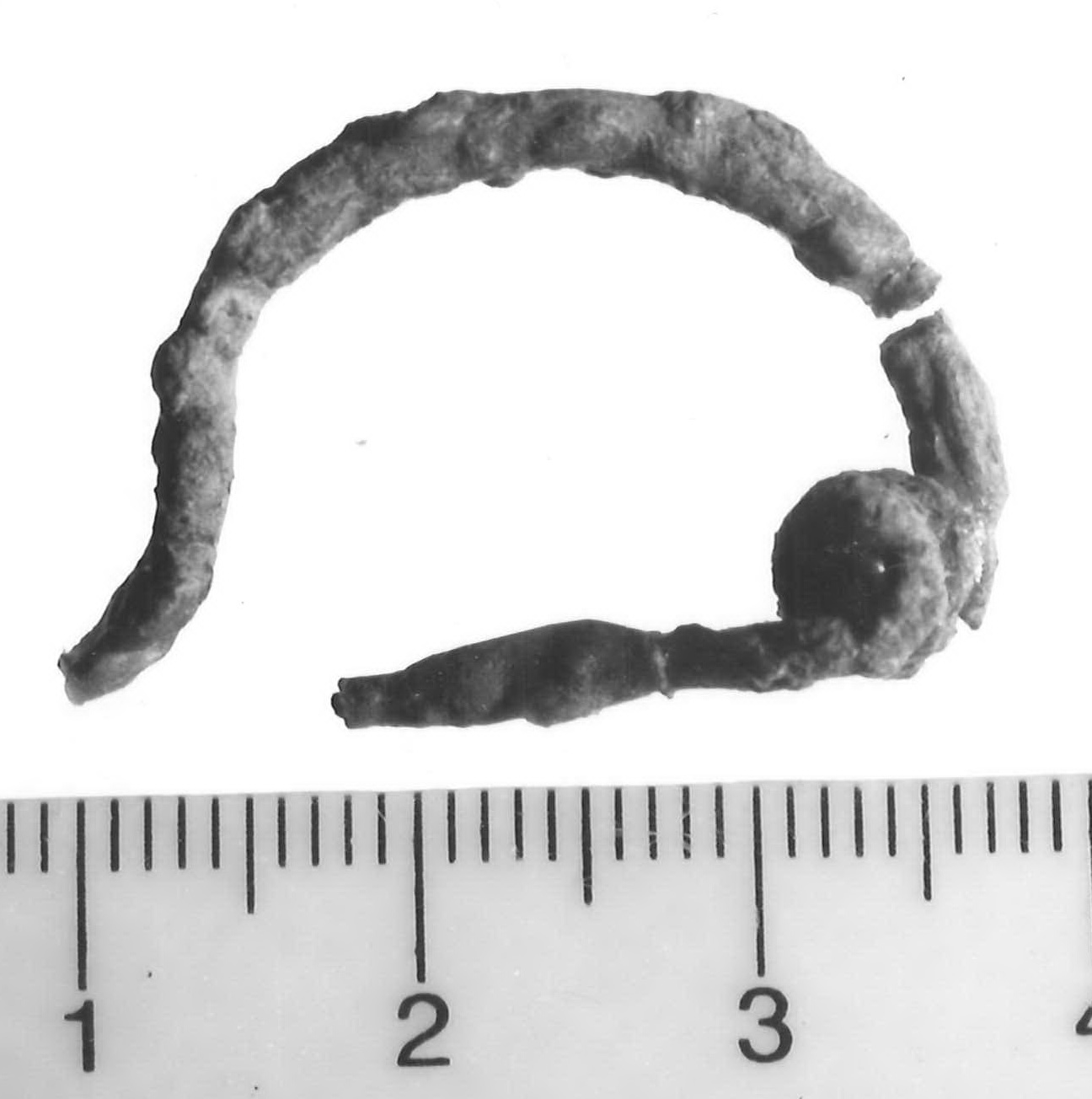 fibula ad arco leggermente ingrossato - Piceno V (sec. V a.C)