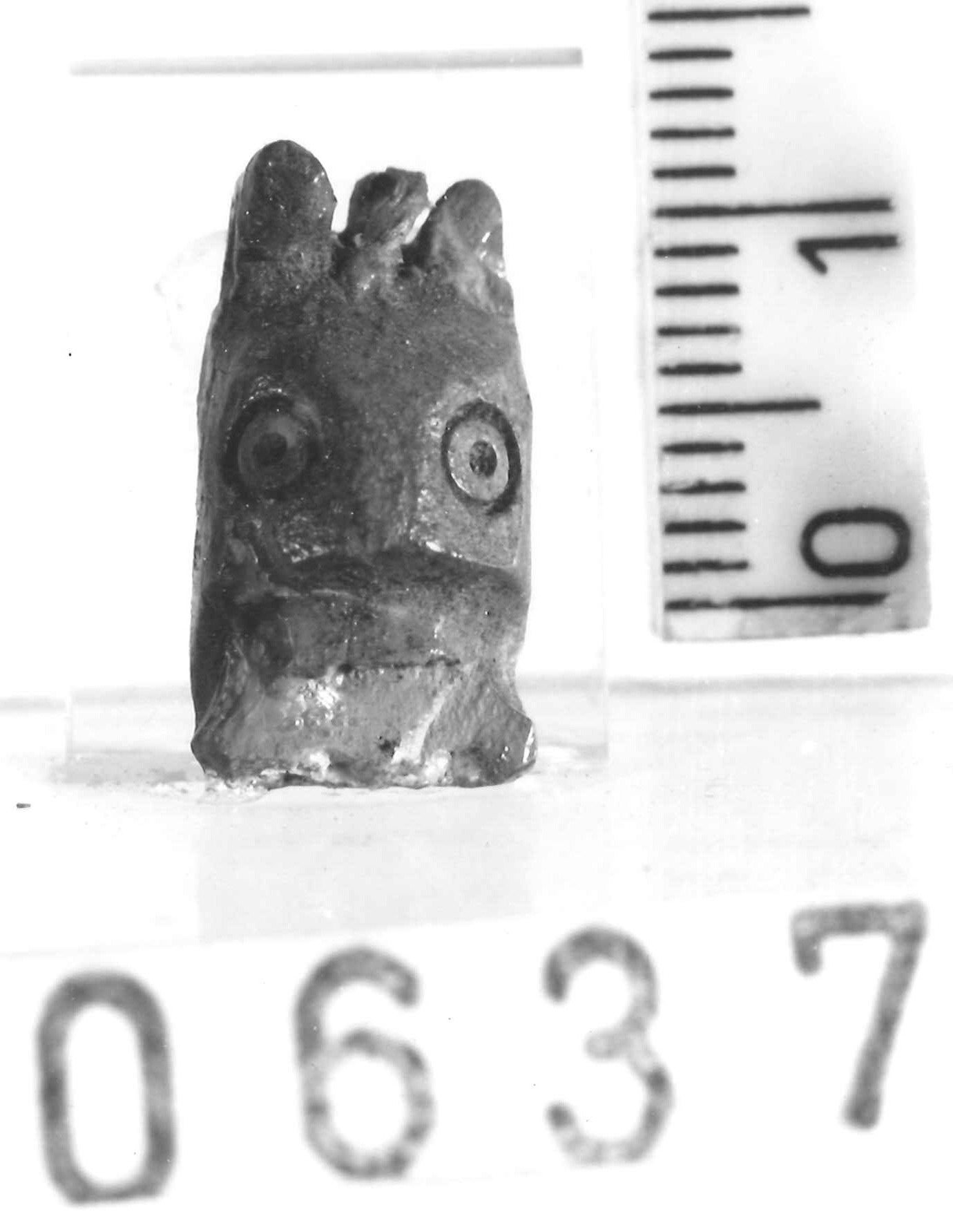 testa animale (pendaglio) - Piceno III (secc. VII-VI a.C)