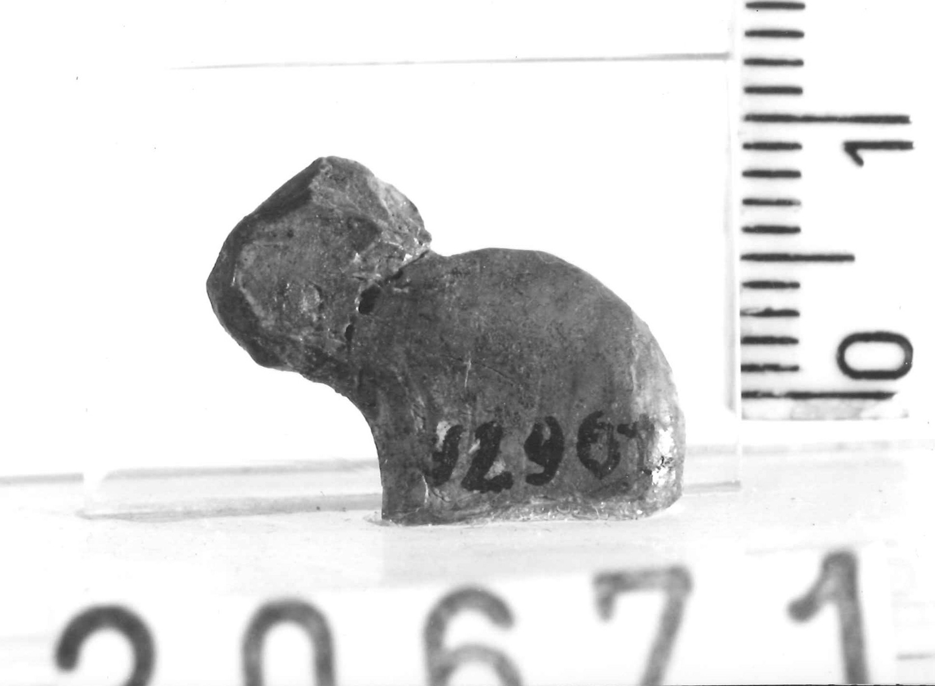 animale accucciato (statuetta) - Piceno III (secc. VII-VI a.C)