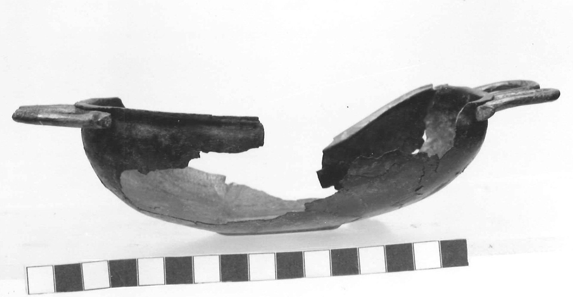 tazza biansata - Piceno III (fine sec. VII a.C)