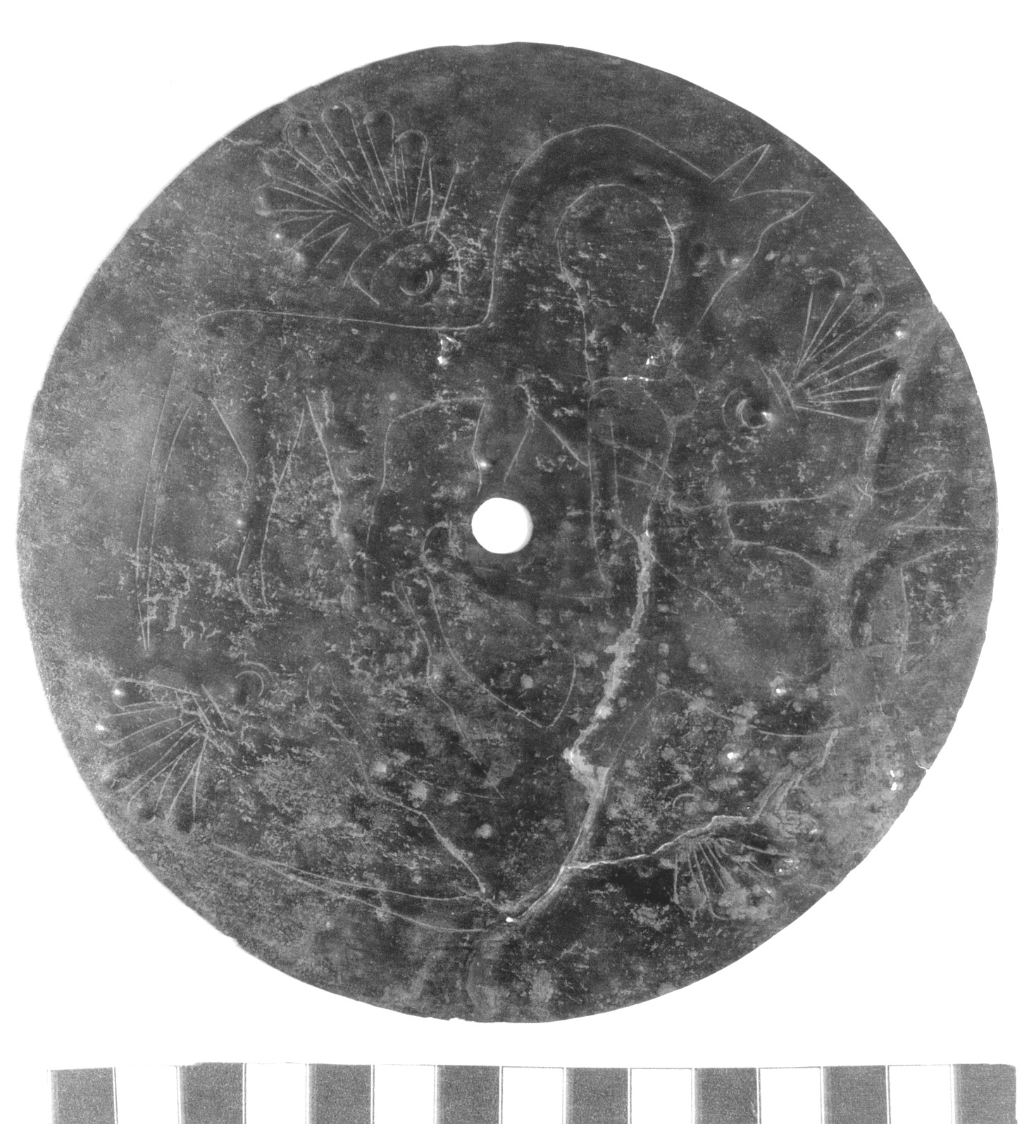 disco - civiltà picena (sec. VII a.C)