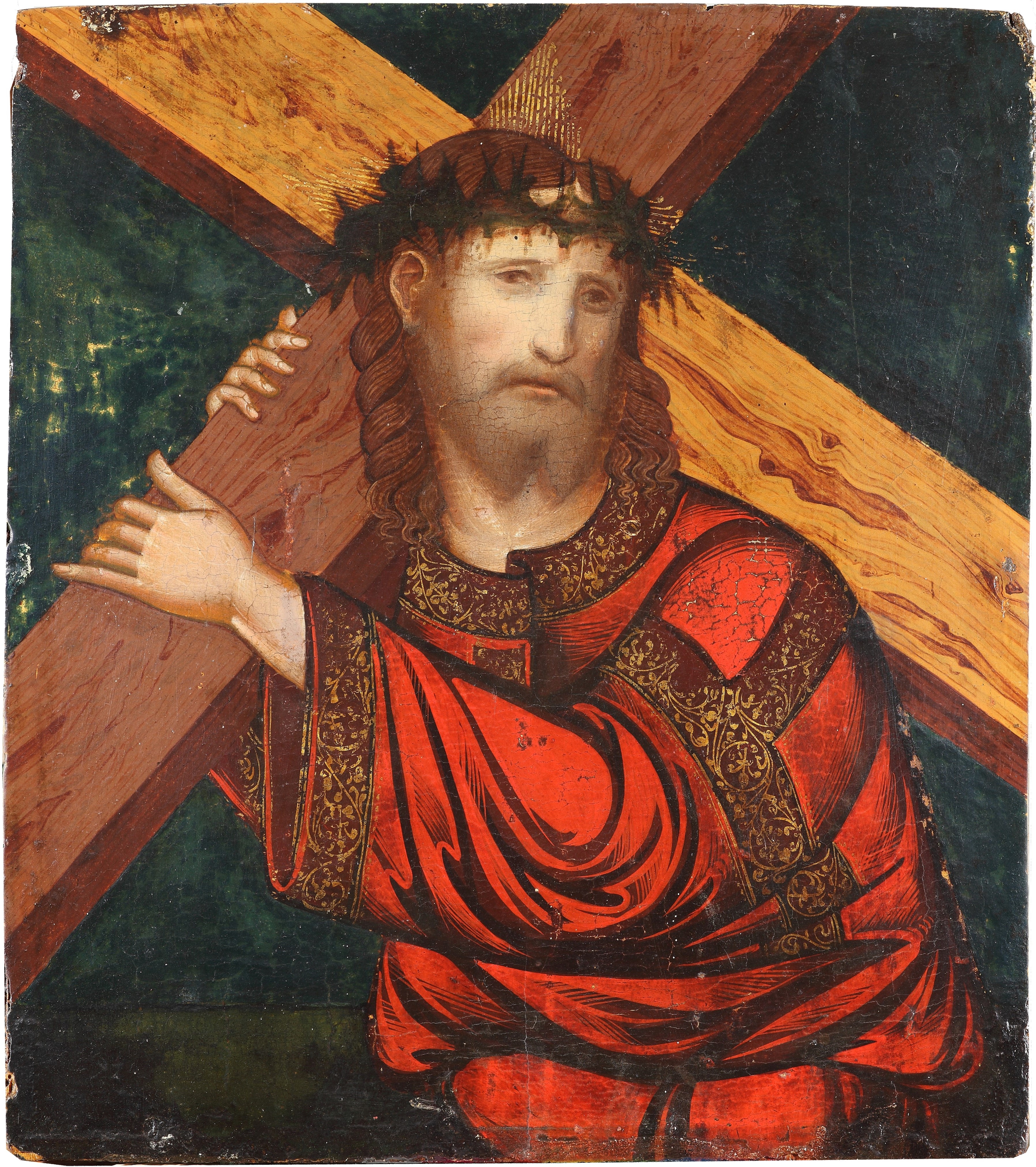 Cristo portacroce (dipinto) - ambito veneto-cretese (sec. XVI)