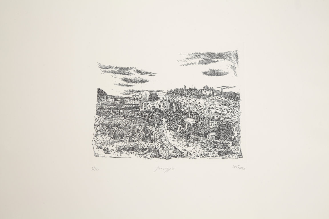 Paesaggio della Selva di Fasano (stampa) di Stifano Vito (seconda metà sec. XXI)