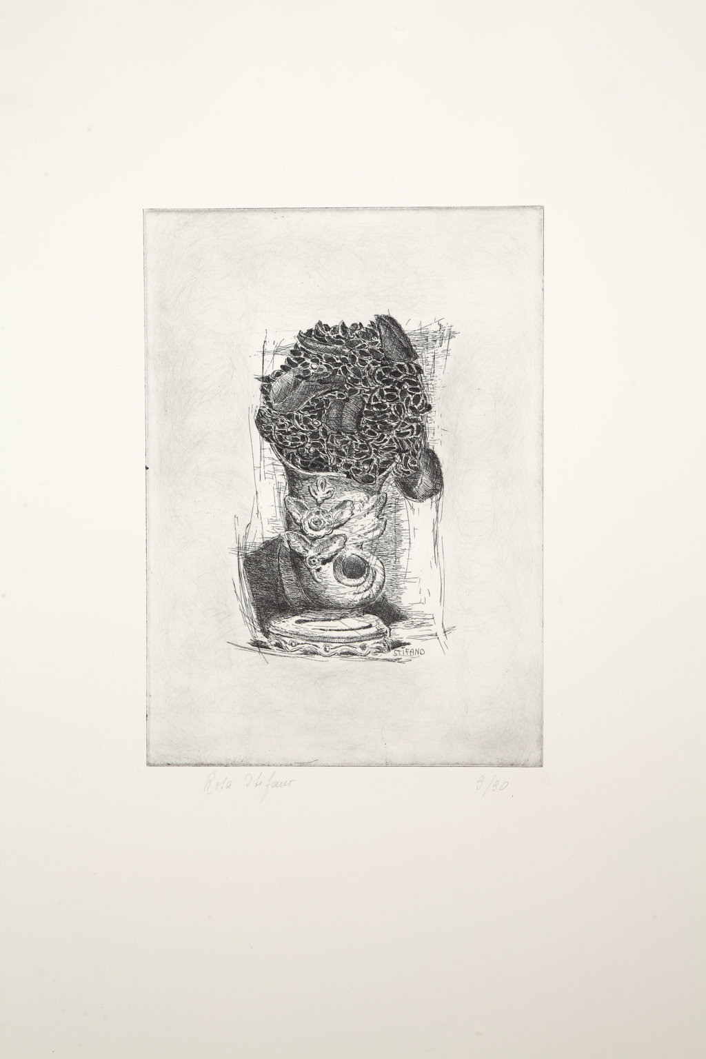 Natura morta con fiori (stampa) di Stifano Vito (seconda metà XXI)