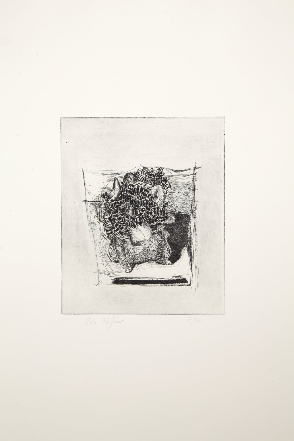 Natura morta con fiori (stampa) di Stifano Vito (seconda metà XXI)