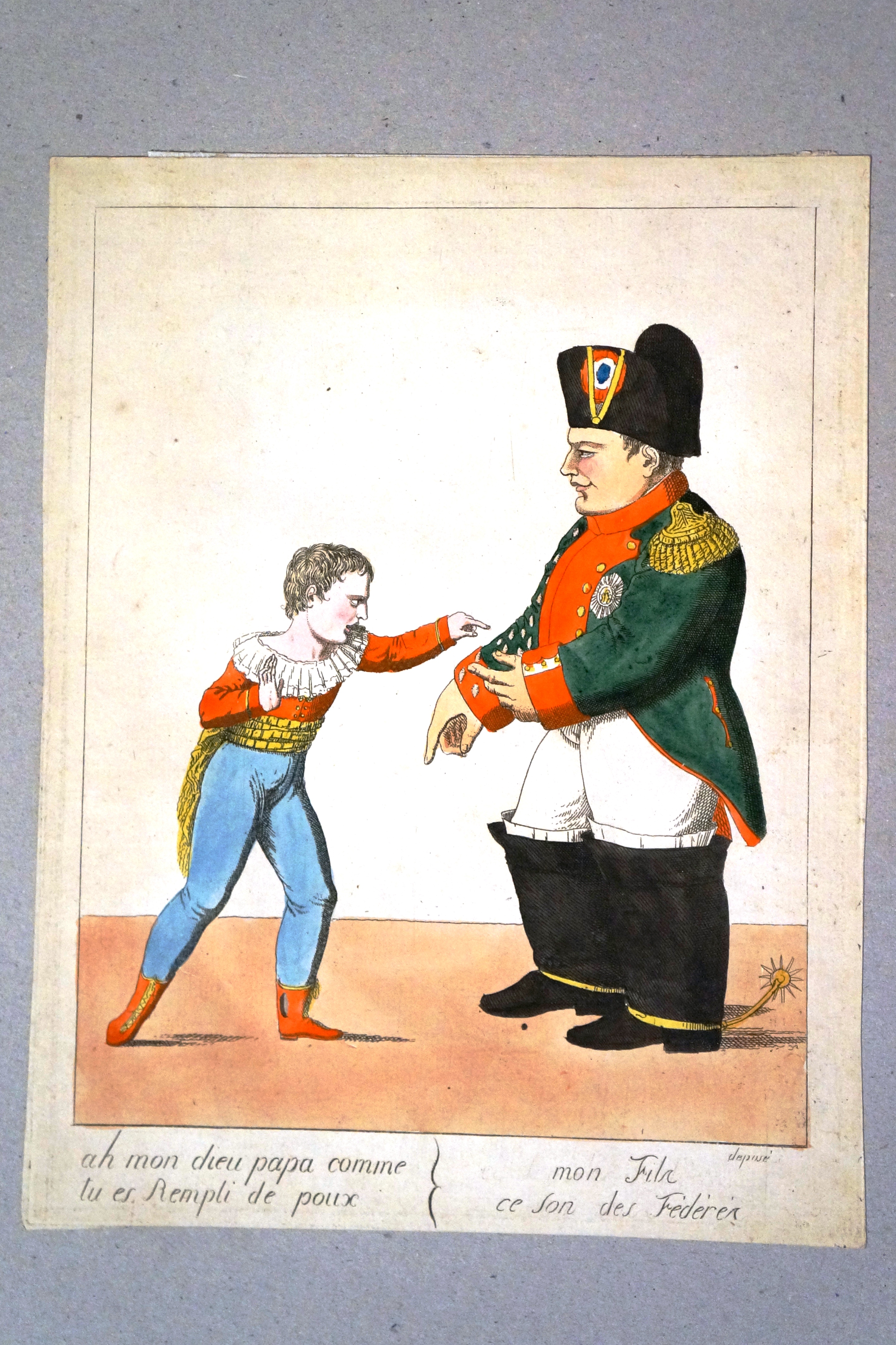 Napoleone (stampa) di Lacroix (primo quarto sec. XIX)