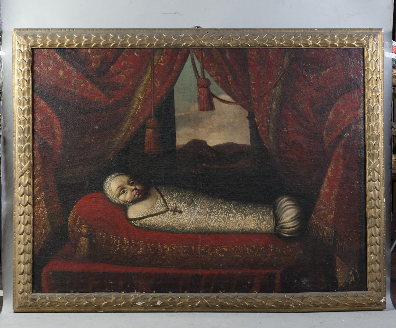 ritratto di neonato (dipinto, opera isolata) - ambito piemontese (prima metà sec. XVII)