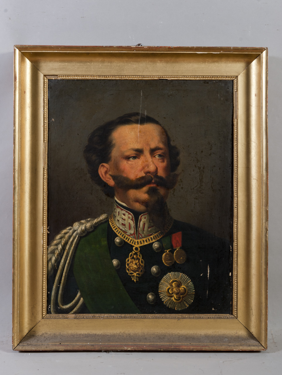 ritratto di Vittorio Emanuele II di Savoia (dipinto, opera isolata) di Altamura Francesco Saverio (terzo quarto sec. XIX)
