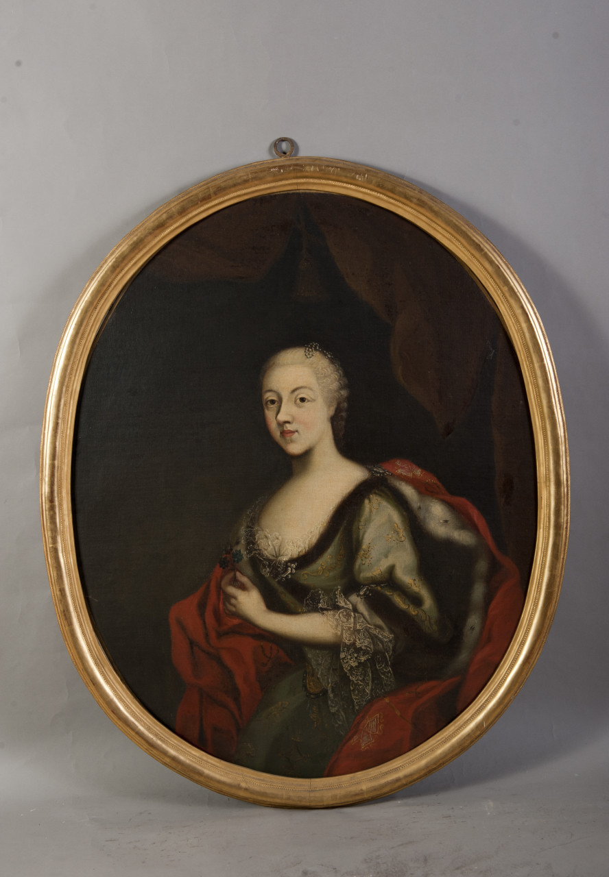 ritratto di Cristina Enrichetta d'Assia-Rheinfels (dipinto, opera isolata) - ambito piemontese (metà sec. XVIII)