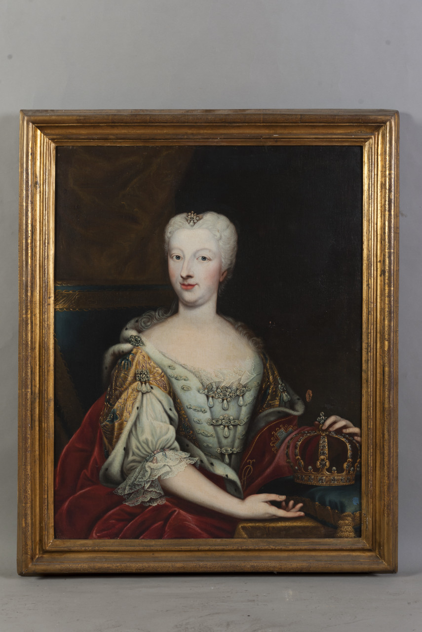 ritratto di Polissena Cristina d'Assia-Rheinfels (dipinto, opera isolata) - ambito piemontese (secondo quarto sec. XVIII)