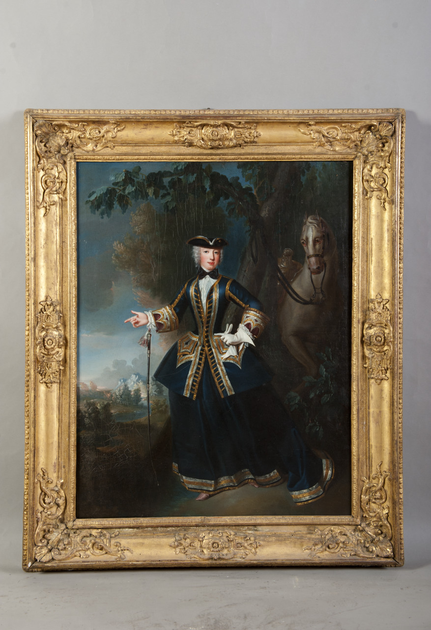 ritratto di ignota (dipinto, opera isolata) - ambito francese (terzo quarto sec. XVIII)