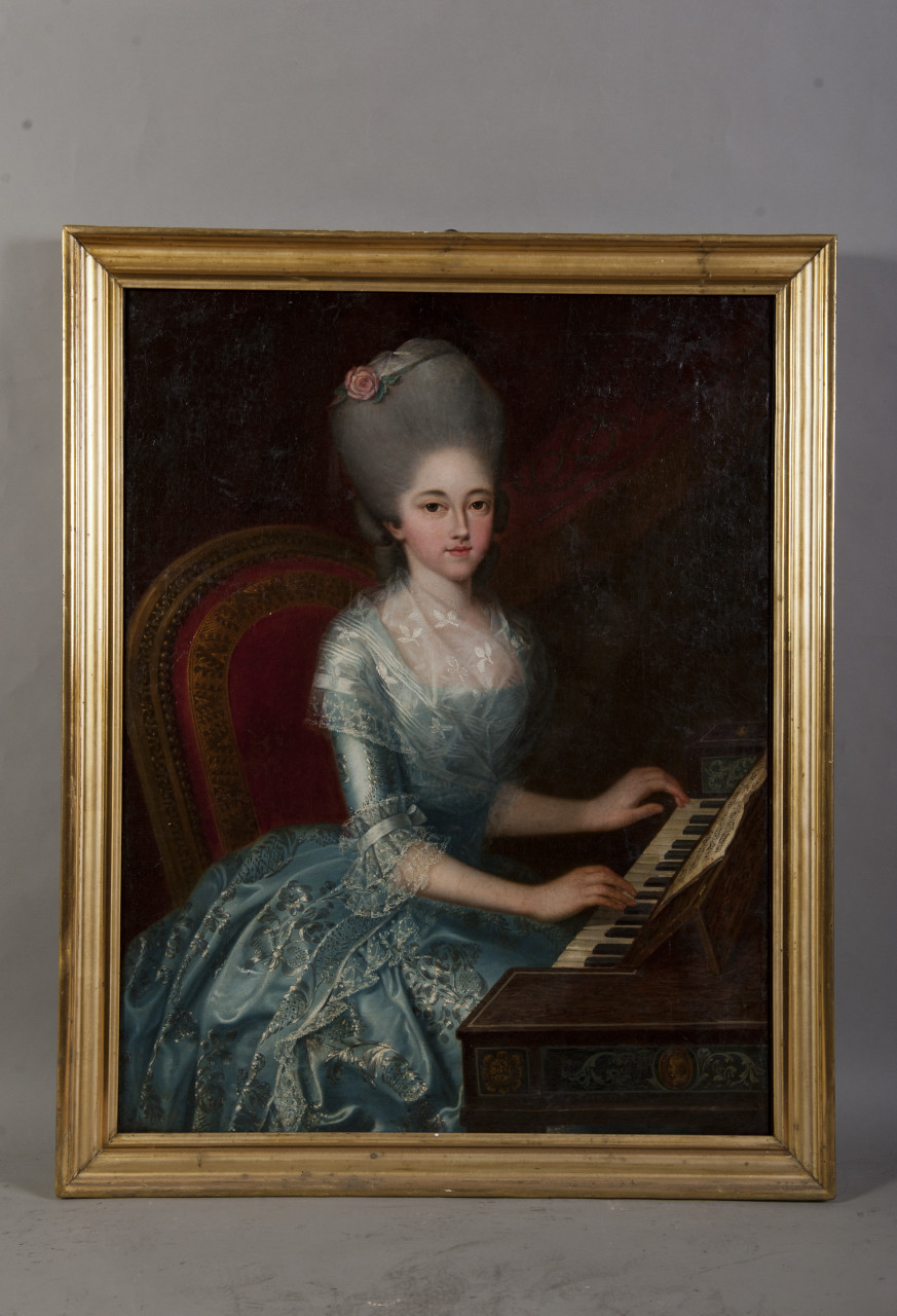 ritratto di Maria Clotilde di Borbone Francia (dipinto, opera isolata) - ambito francese (seconda metà sec. XVIII)