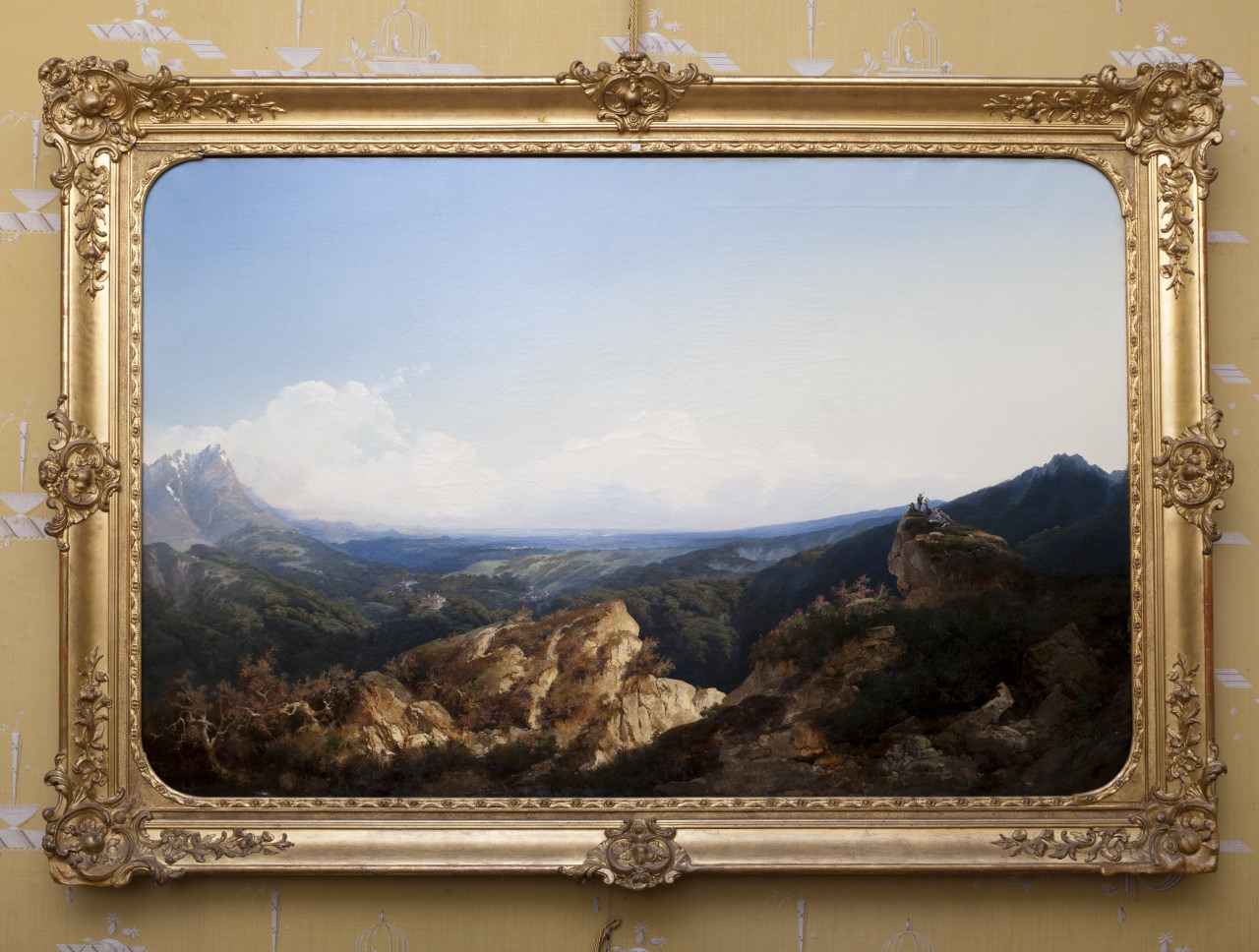 paesaggio di montagna (dipinto, opera isolata) di Camino Giuseppe (seconda metà sec. XIX)