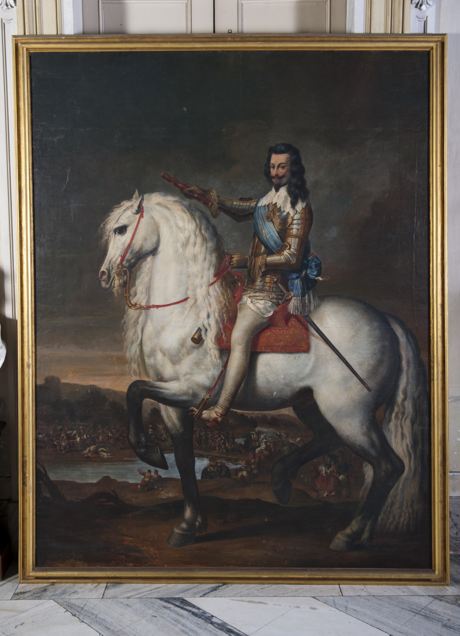 ritratto di Vittorio Amedeo I di Savoia a cavallo (dipinto, opera isolata) di Dauphin Charles (attribuito) (seconda metà sec. XVII)