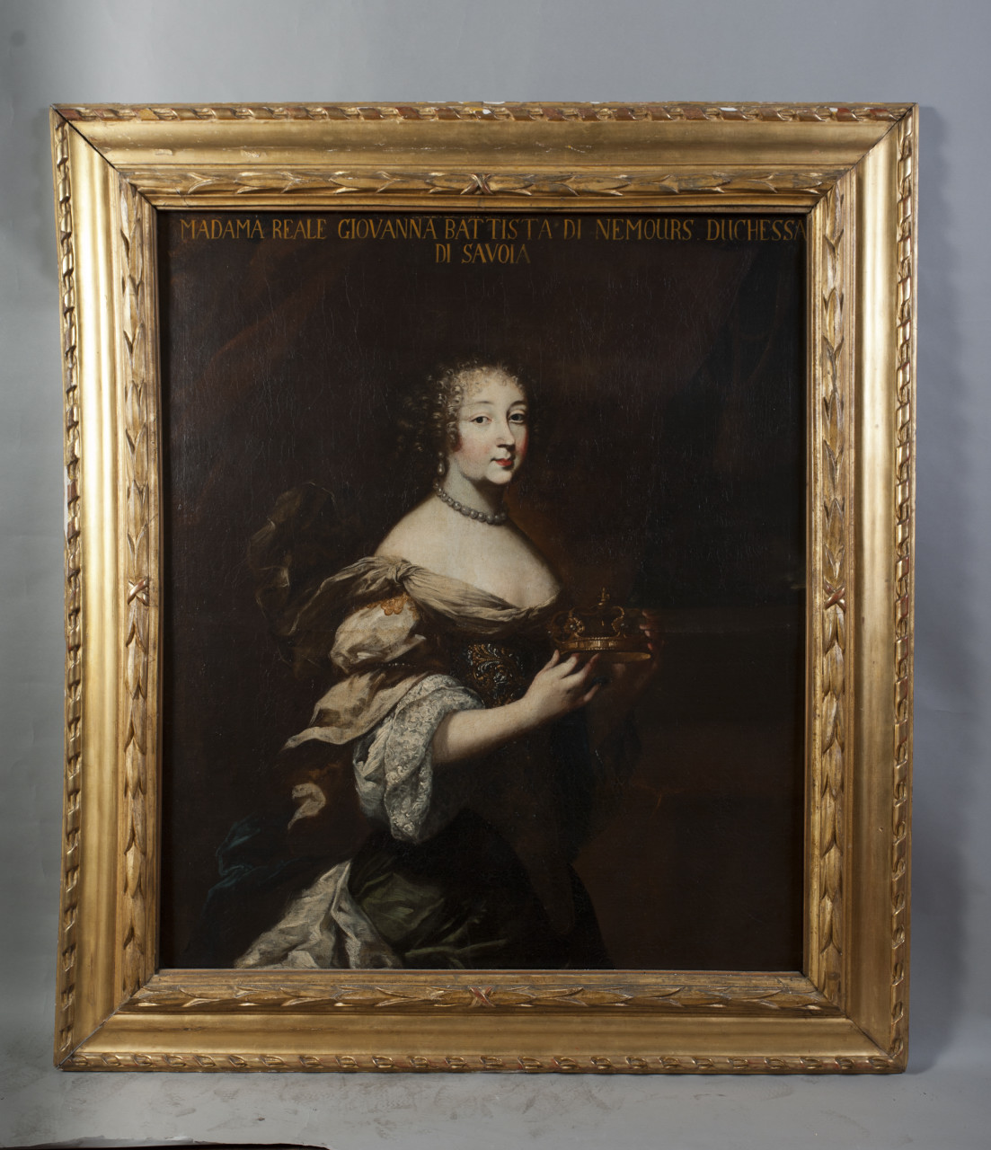 ritratto di Maria Giovanna Battista di Savoia-Nemours (dipinto, opera isolata) - ambito piemontese (seconda metà sec. XVII)