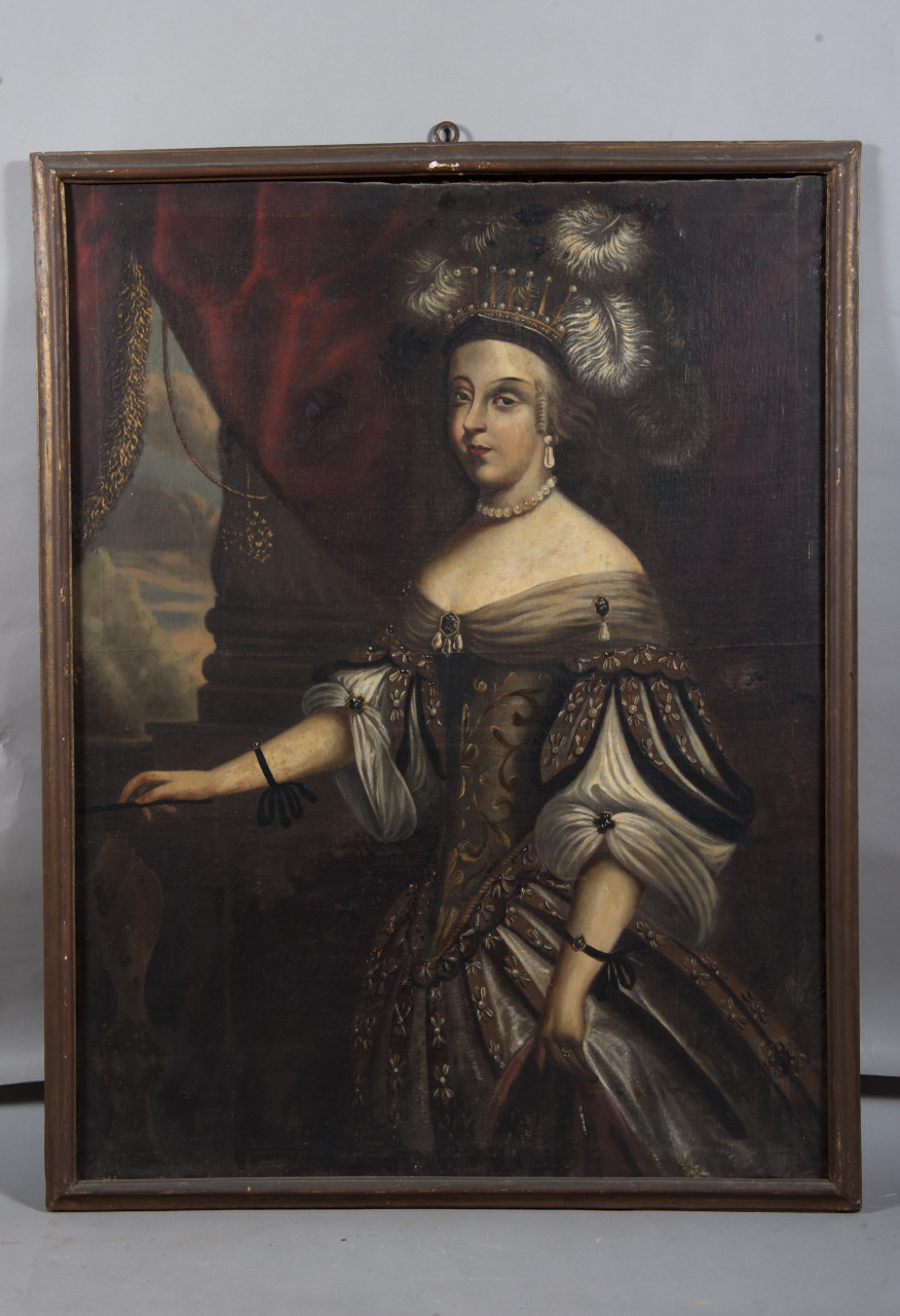 ritratto di Maria Giovanna Battista di Savoia-Nemours (dipinto, opera isolata) - ambito piemontese (terzo quarto sec. XVII)