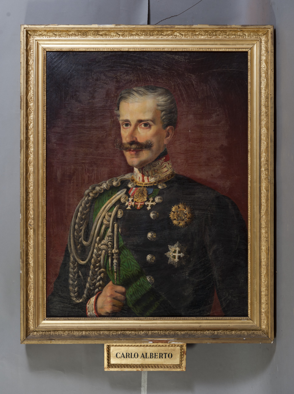 ritratto di Carlo Alberto di Savoia-Carignano (dipinto, opera isolata) - ambito italiano (seconda metà sec. XIX)