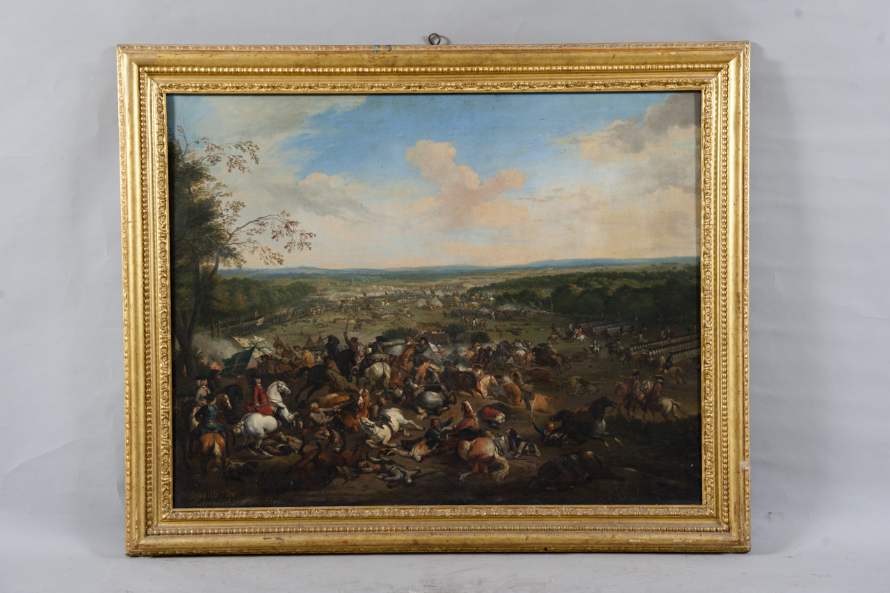 battaglia di Malplaquet (dipinto, opera isolata) - ambito europeo (sec. XVIII)