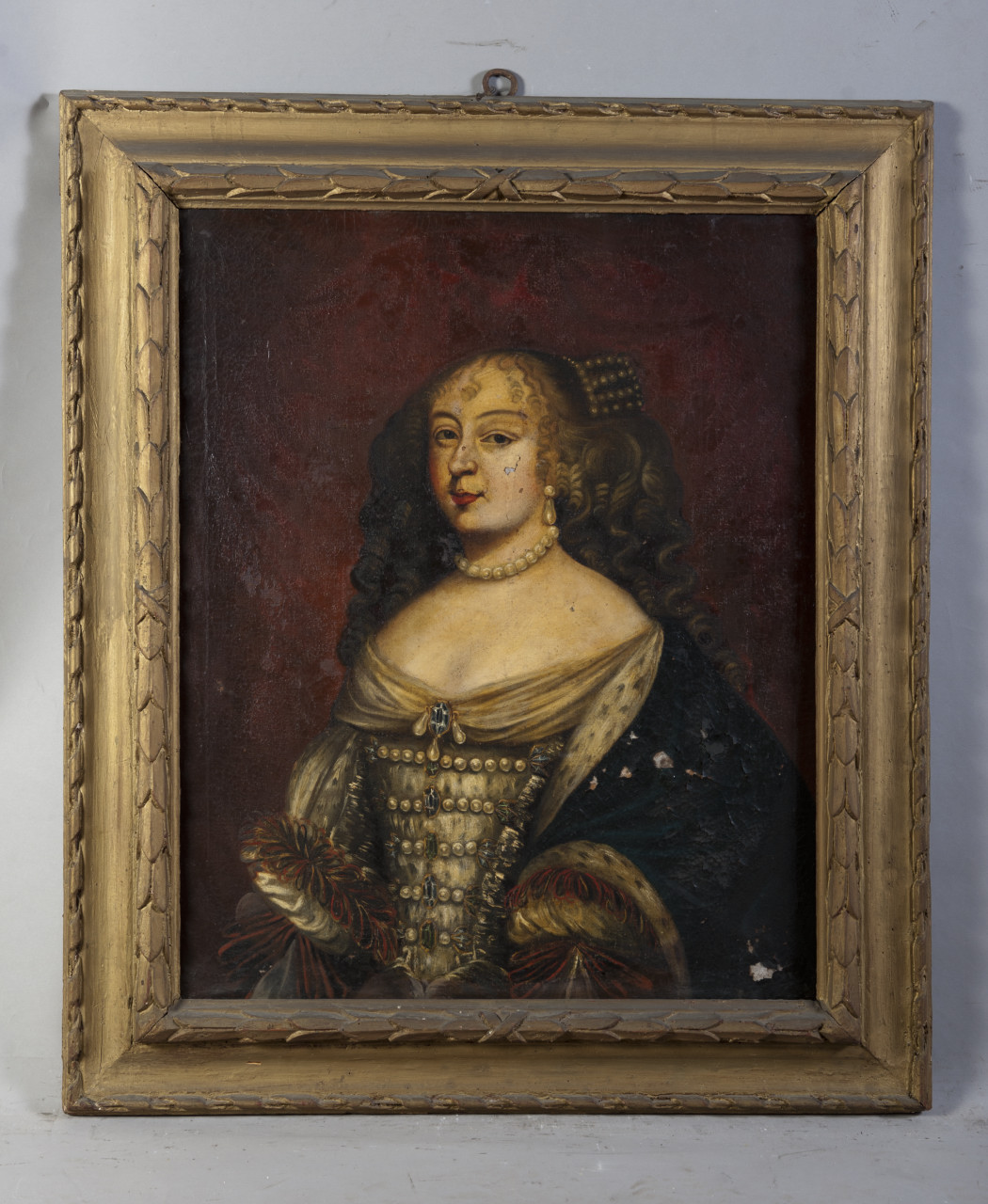 ritratto di Maria Giovanna Battista di Savoia-Nemours (dipinto, opera isolata) - ambito piemontese (terzo quarto sec. XVII)