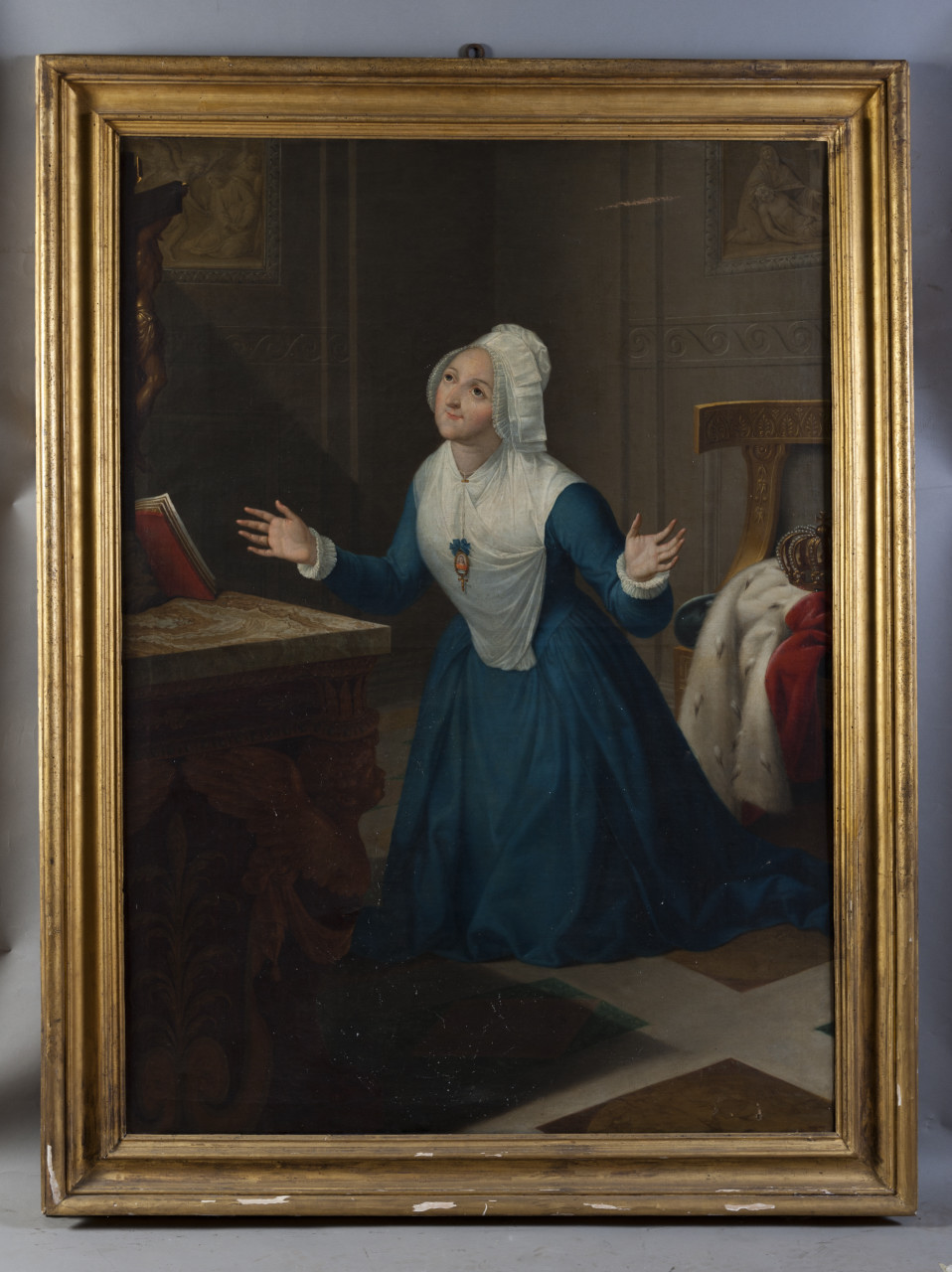 Maria Clotilde di Borbone-Francia in preghiera (dipinto, opera isolata) di Corvi Domenico (maniera) (secc. XVIII - XIX)