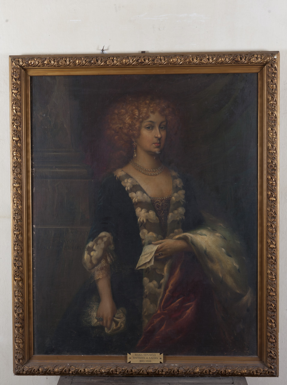 ritratto di Maria Giovanna Battista di Savoia-Nemours (dipinto, opera isolata) - ambito italiano (metà/ metà sec. XIX - XX)