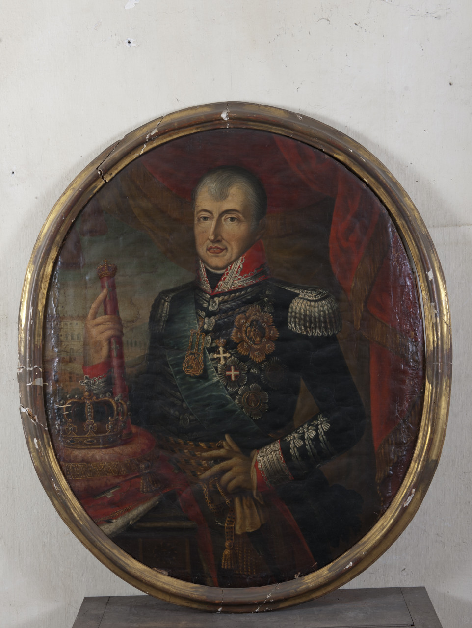 ritratto di Carlo Felice di Savoia (dipinto, opera isolata) - ambito italiano (prima metà sec. XIX)