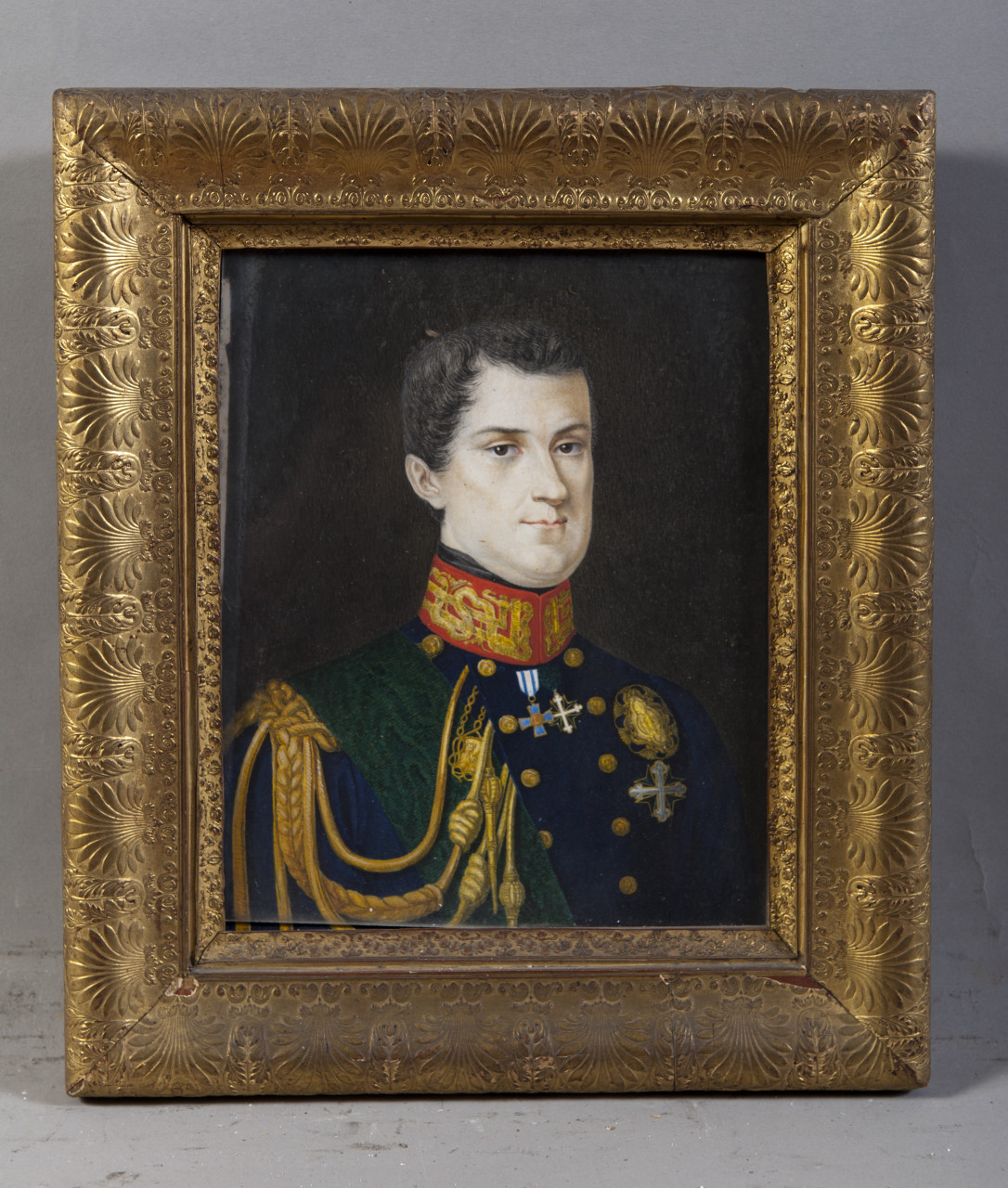 ritratto di Carlo Alberto di Savoia-Carignano (acquerello) - ambito italiano (secondo quarto sec. XIX)