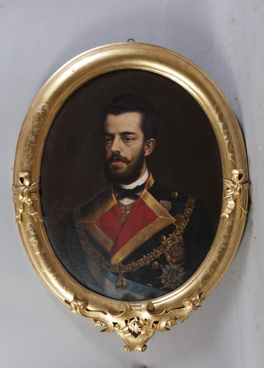 ritratto di Amedeo di Savoia (dipinto, opera isolata) di Gasser Leonardo (terzo quarto sec. XIX)