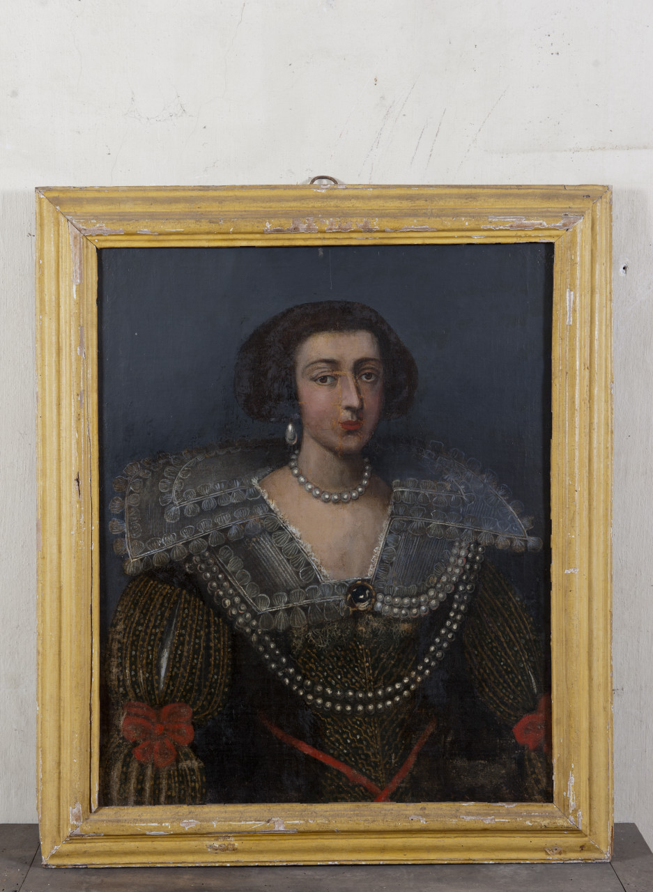 ritratto di ignota (dipinto, opera isolata) - ambito italiano (sec. XVII)