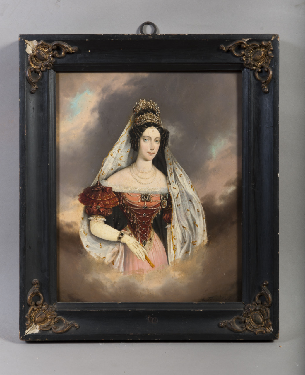 ritratto di Maria Anna Carolina di Savoia, Imperatrice d'Austria (dipinto, opera isolata) di Therl B (secondo quarto sec. XIX)