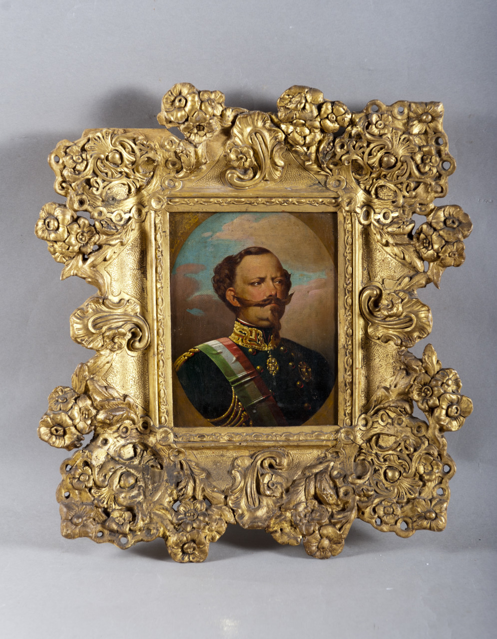 ritratto di Vittorio Emanuele II di Savoia (dipinto, opera isolata) di Induno Gerolamo (terzo quarto sec. XIX)