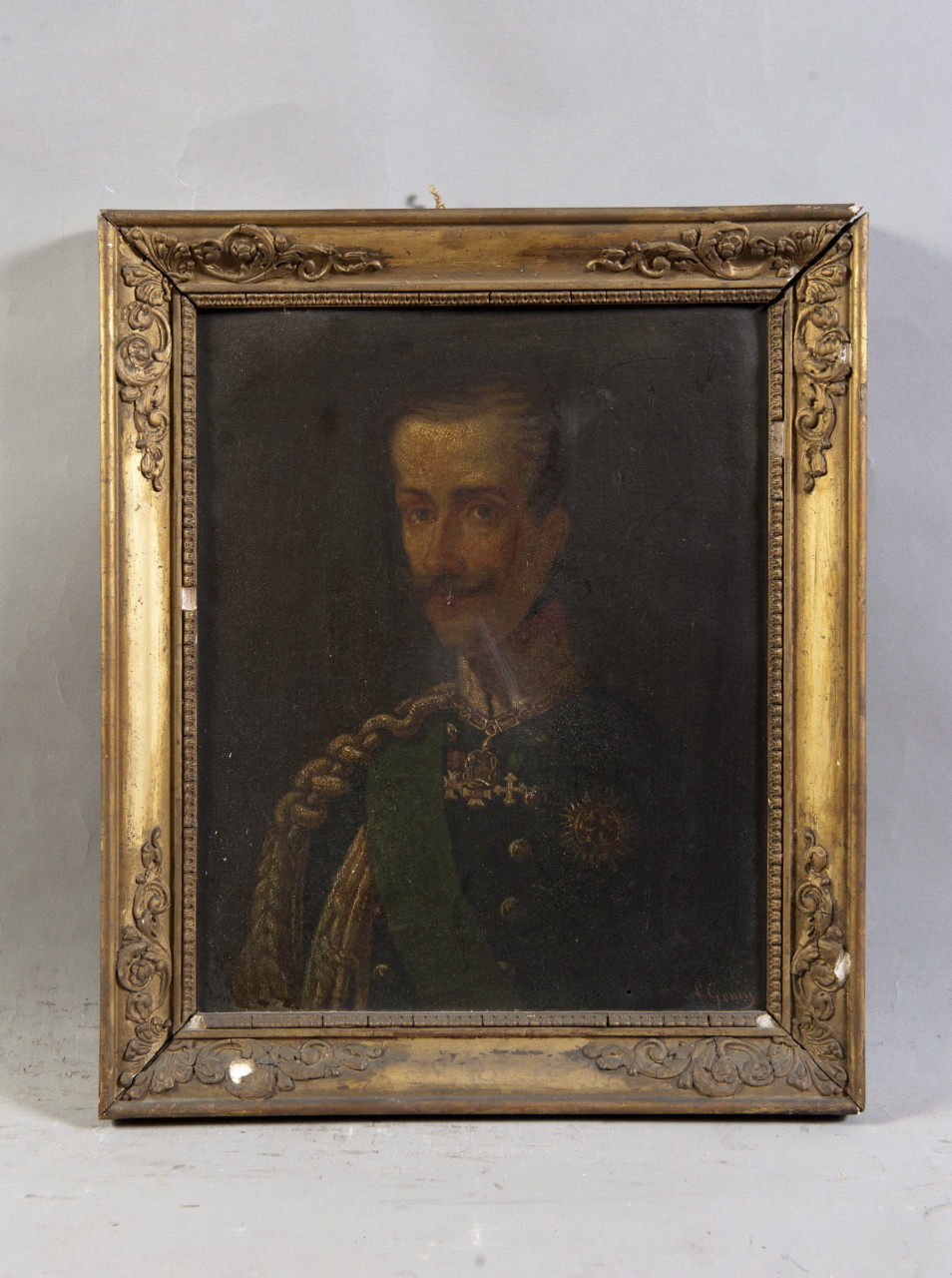 ritratto di Carlo Alberto di Savoia-Carignano (dipinto, opera isolata) di Gonin Francesco (secondo quarto sec. XIX)