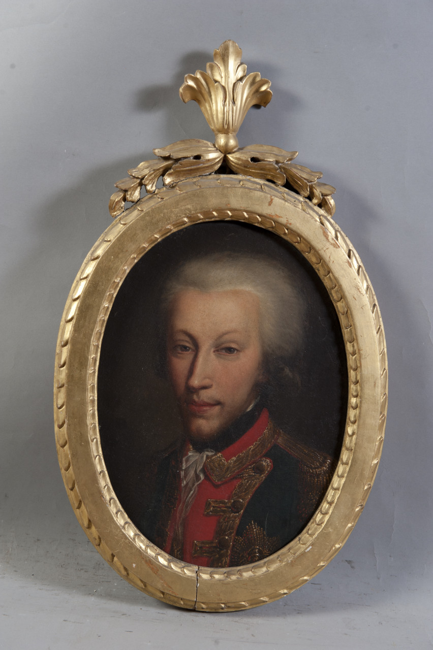 ritratto di Carlo Emanuele IV di Savoia (dipinto, opera isolata) - ambito italiano (fine/ inizio secC. XVIII - XIX)