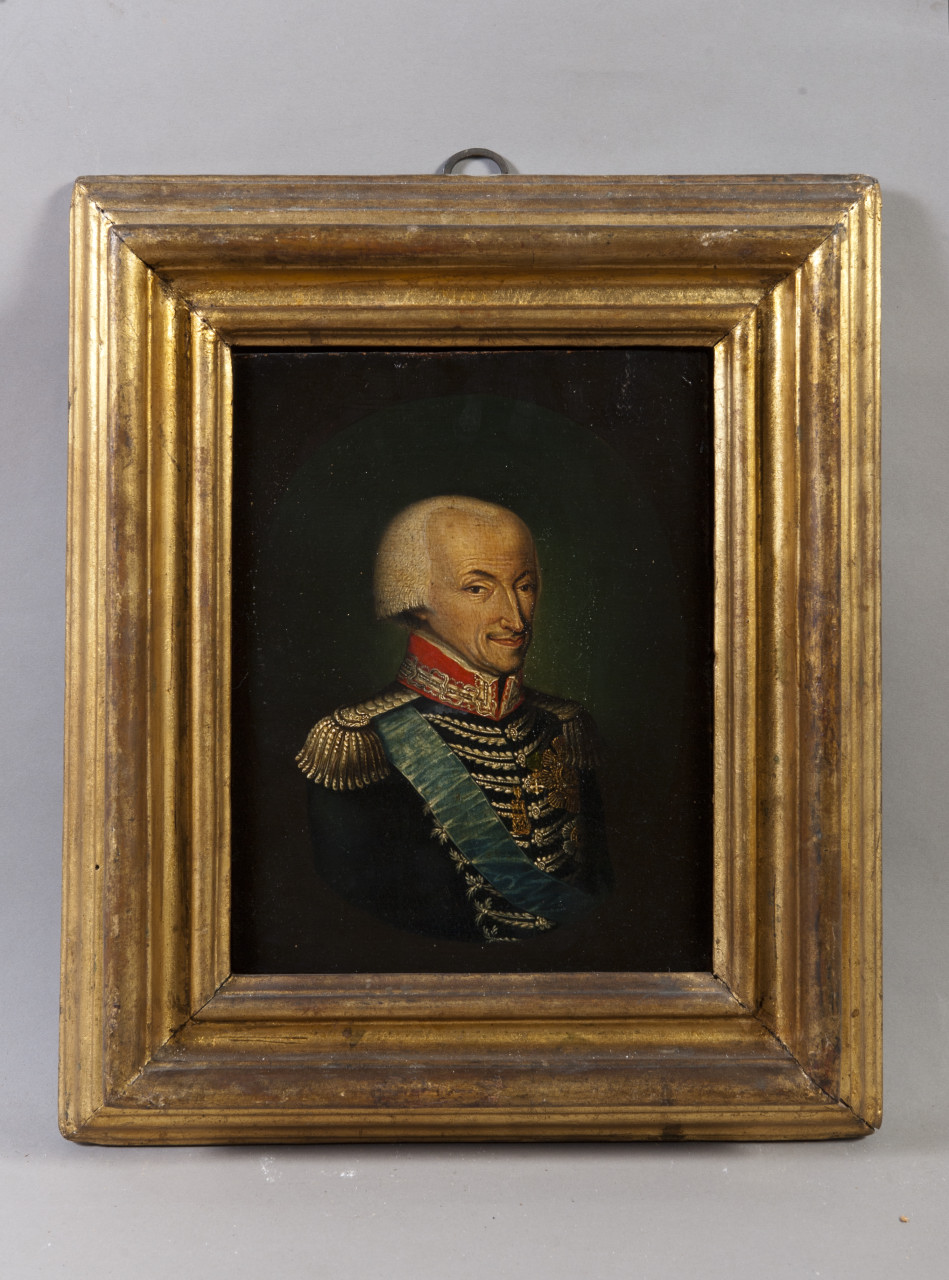 ritratto di Vittorio Emanuele I di Savoia (dipinto, opera isolata) di Chiantore Stefano (primo quarto sec. XIX)