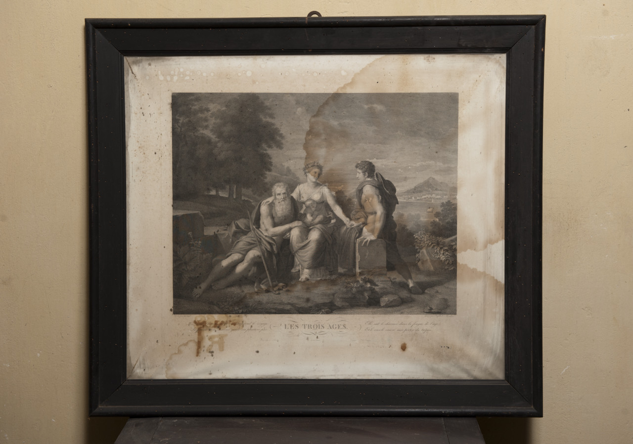 Les trois ages, età dell'uomo (stampa) di Gérard François Pascal Simon, Morghen Raffaello (sec. XIX)