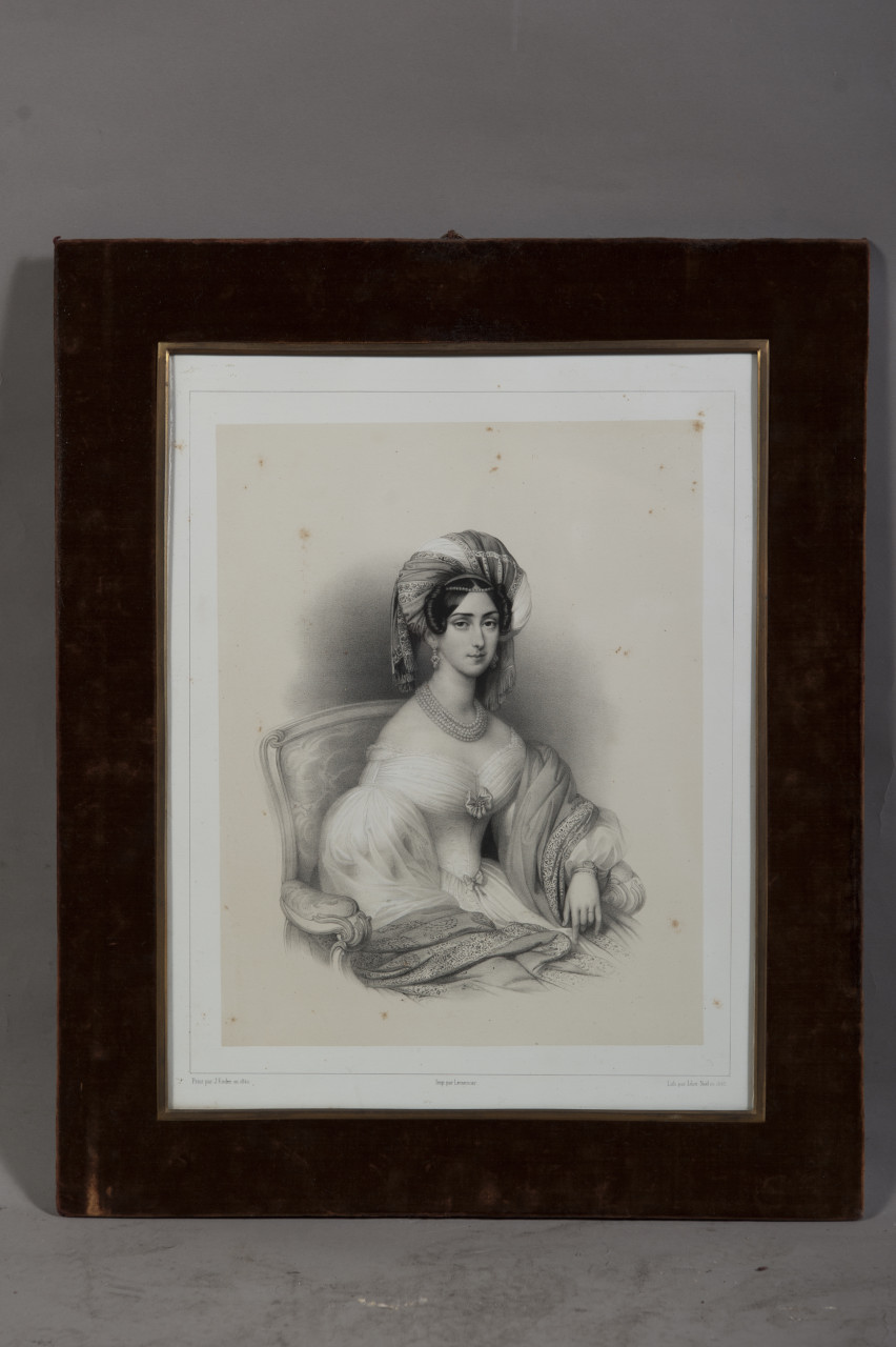 ritratto di Maria Elisabetta di Savoia Carignano (stampa) di Ender Johann, Noel Leon (sec. XIX)