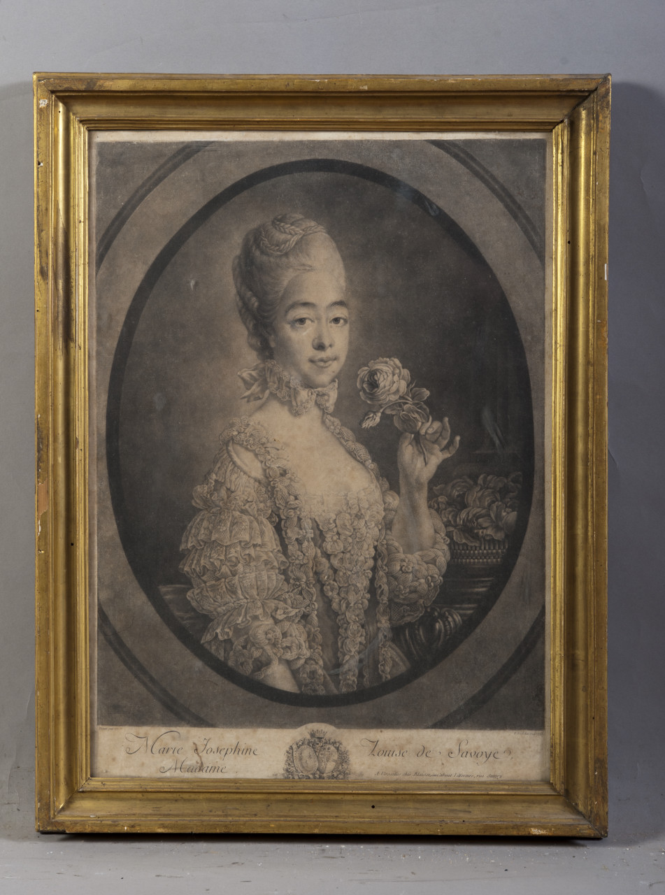 ritratto di Maria Giuseppina Luisa di Savoia (stampa) di Drouais François Hubert (sec. XVIII)