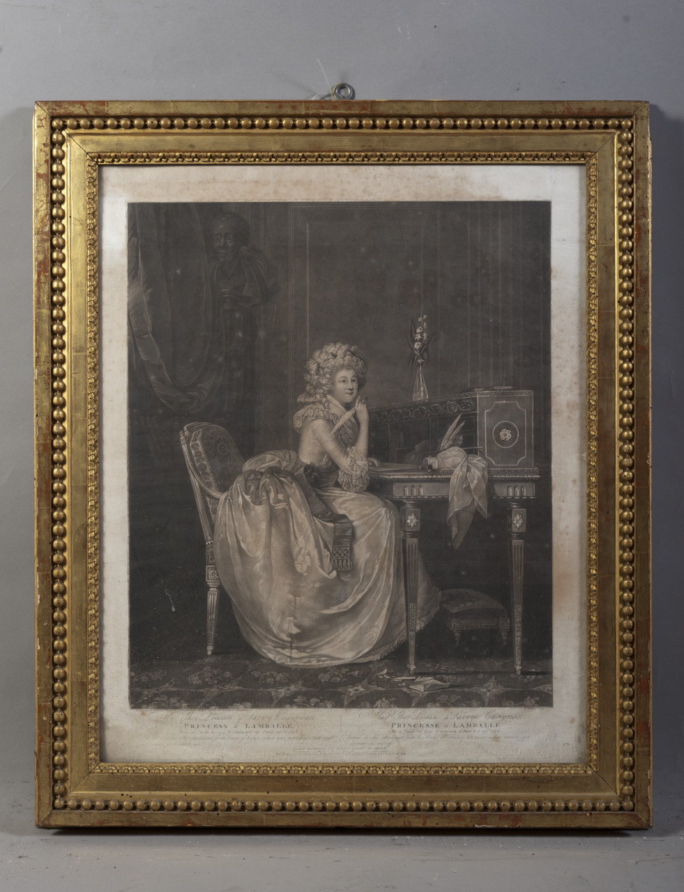 ritratto di Maria Teresa Luisa di Savoia Carignano (stampa) di Hickel Anton, Malgo Simon (fine sec. XVIII)