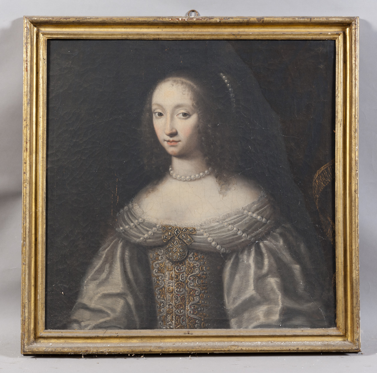 Ritratto di Marianna del Maro (dipinto, opera isolata) - ambito piemontese (terzo quarto sec. XVII)