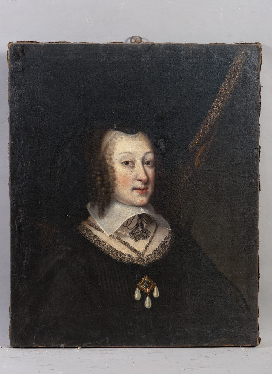 Ritratto di Cristina di Francia (dipinto, opera isolata) - ambito piemontese (sec. XVII)