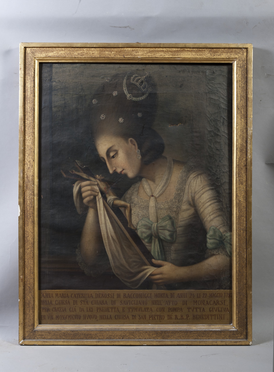 Ritratto di Anna Maria Caterina Derossi (dipinto, opera isolata) - ambito piemontese (primo quarto sec. XIX)