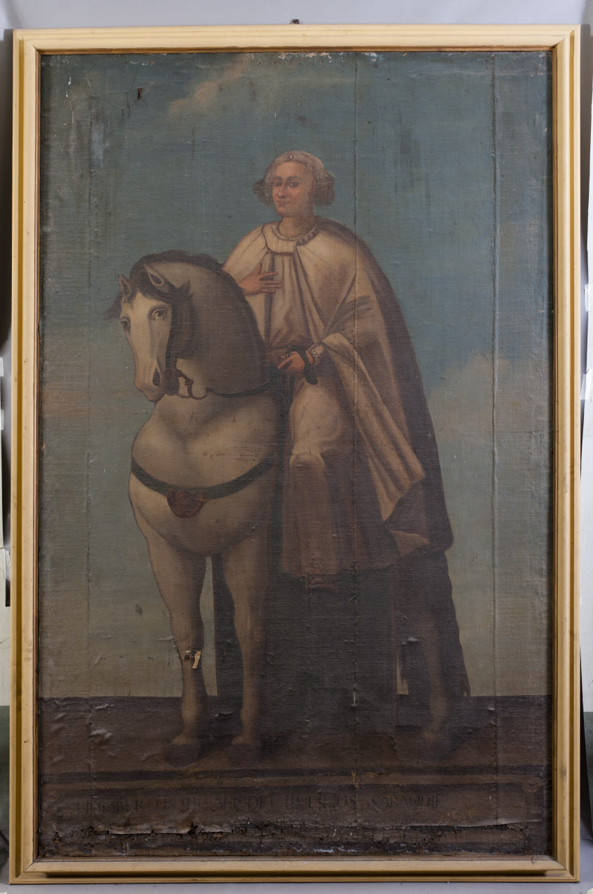 Ritratto del conte Umberto III di Savoia (dipinto, opera isolata) - ambito piemontese (prima metà sec. XVIII)