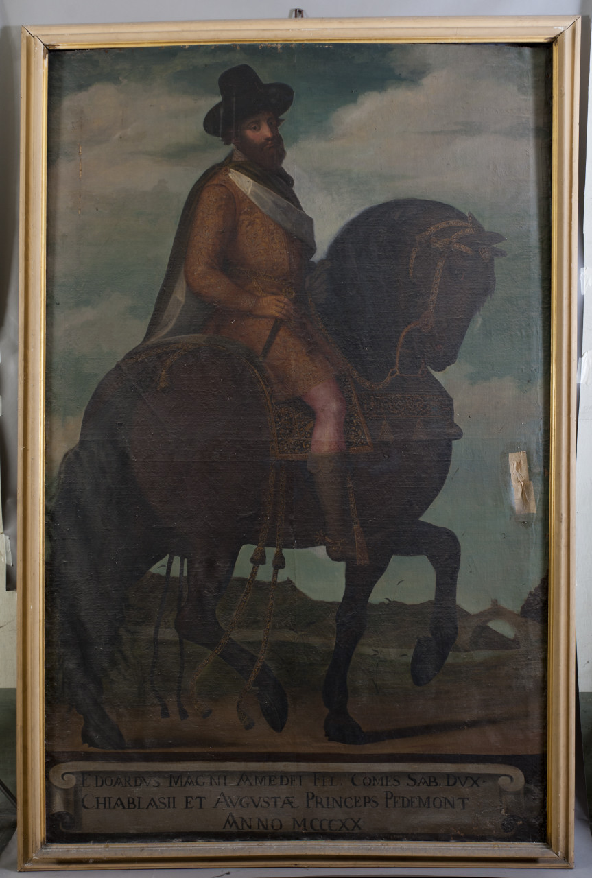 Ritratto di Edoardo di Savoia (dipinto, opera isolata) - ambito piemontese (prima metà sec. XVIII)