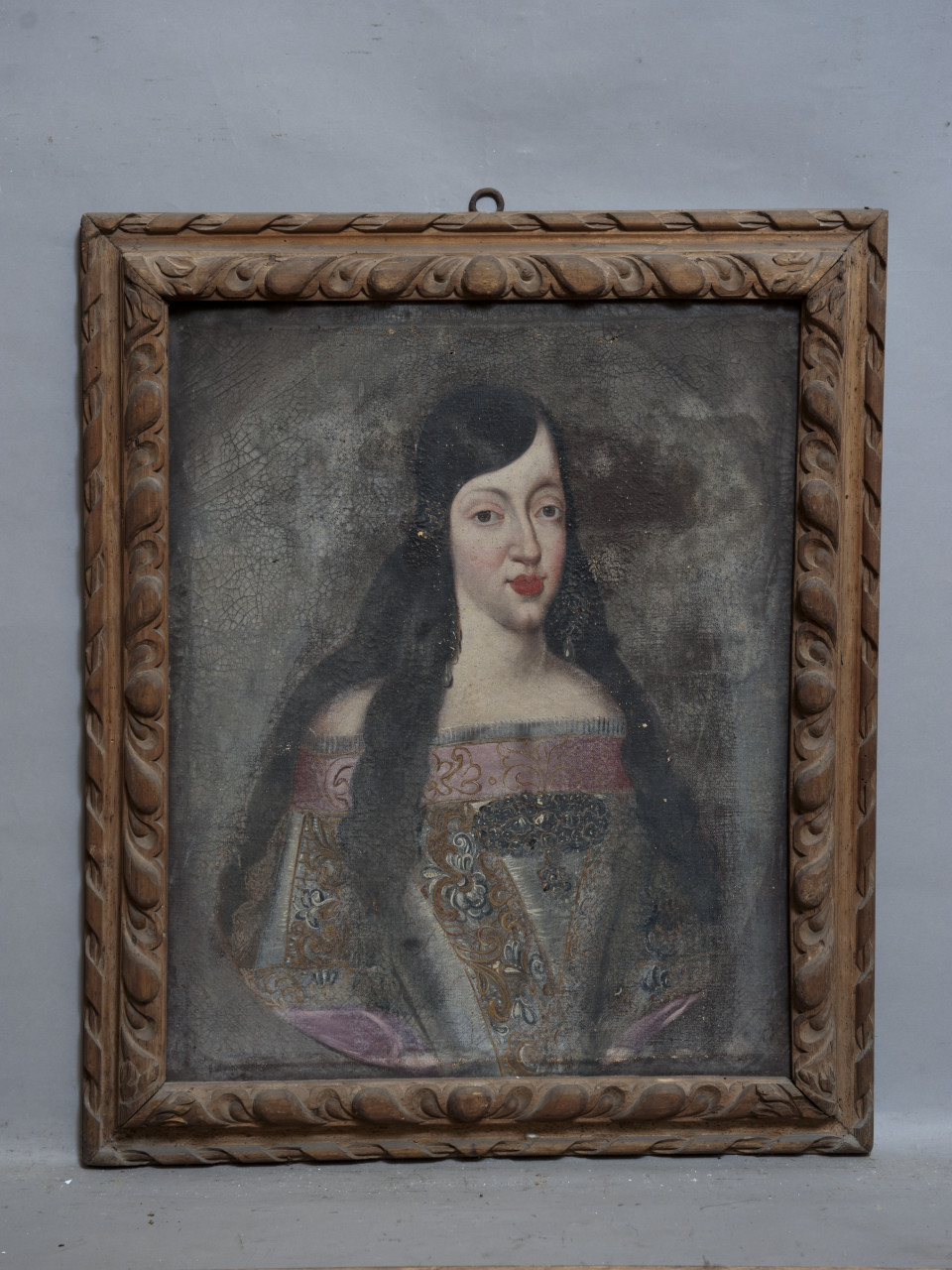 Ritratto di Maria Luisa di Borbone-Orléans (dipinto, opera isolata) - ambito piemontese (ultimo quarto sec. XVII)