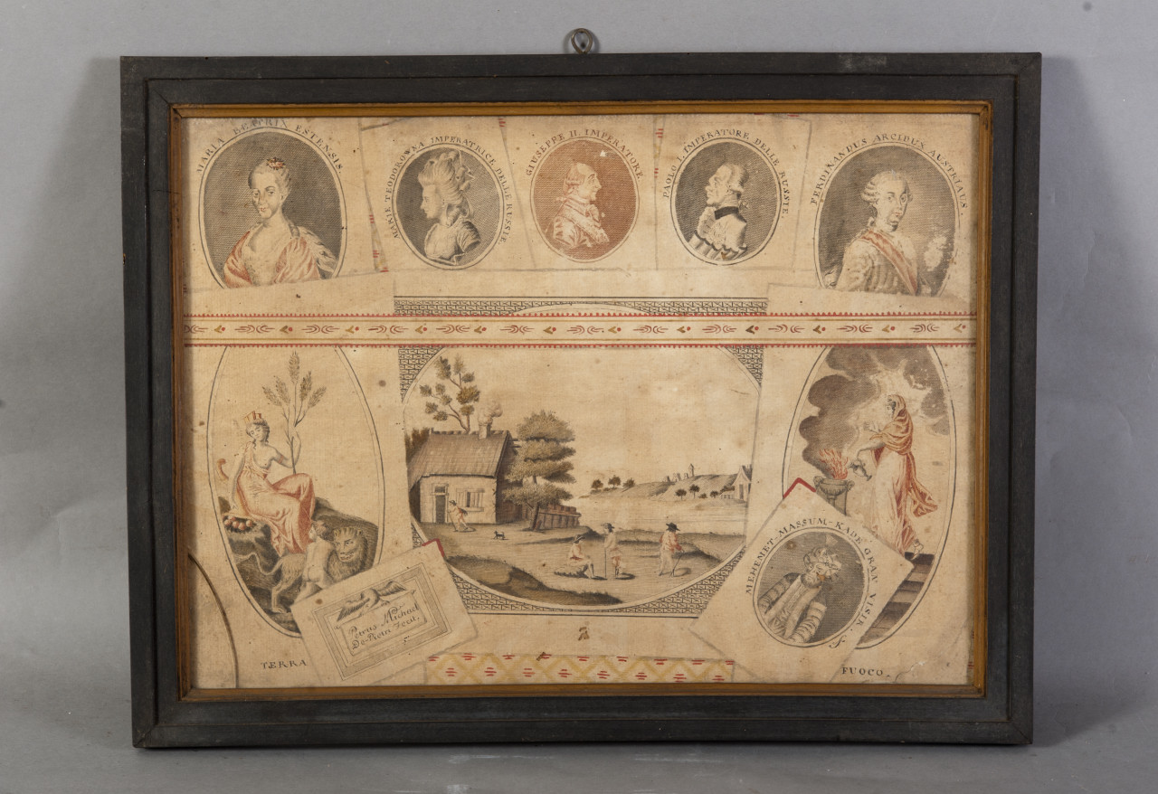 Paesaggio e figure (disegno, opera isolata) - ambito piemontese (XIX)