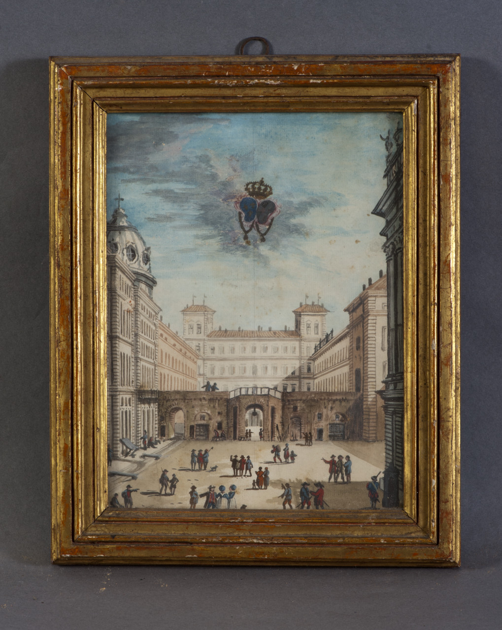 Veduta del Palazzo Reale di Torino (disegno, opera isolata) - ambito piemontese (XIX)